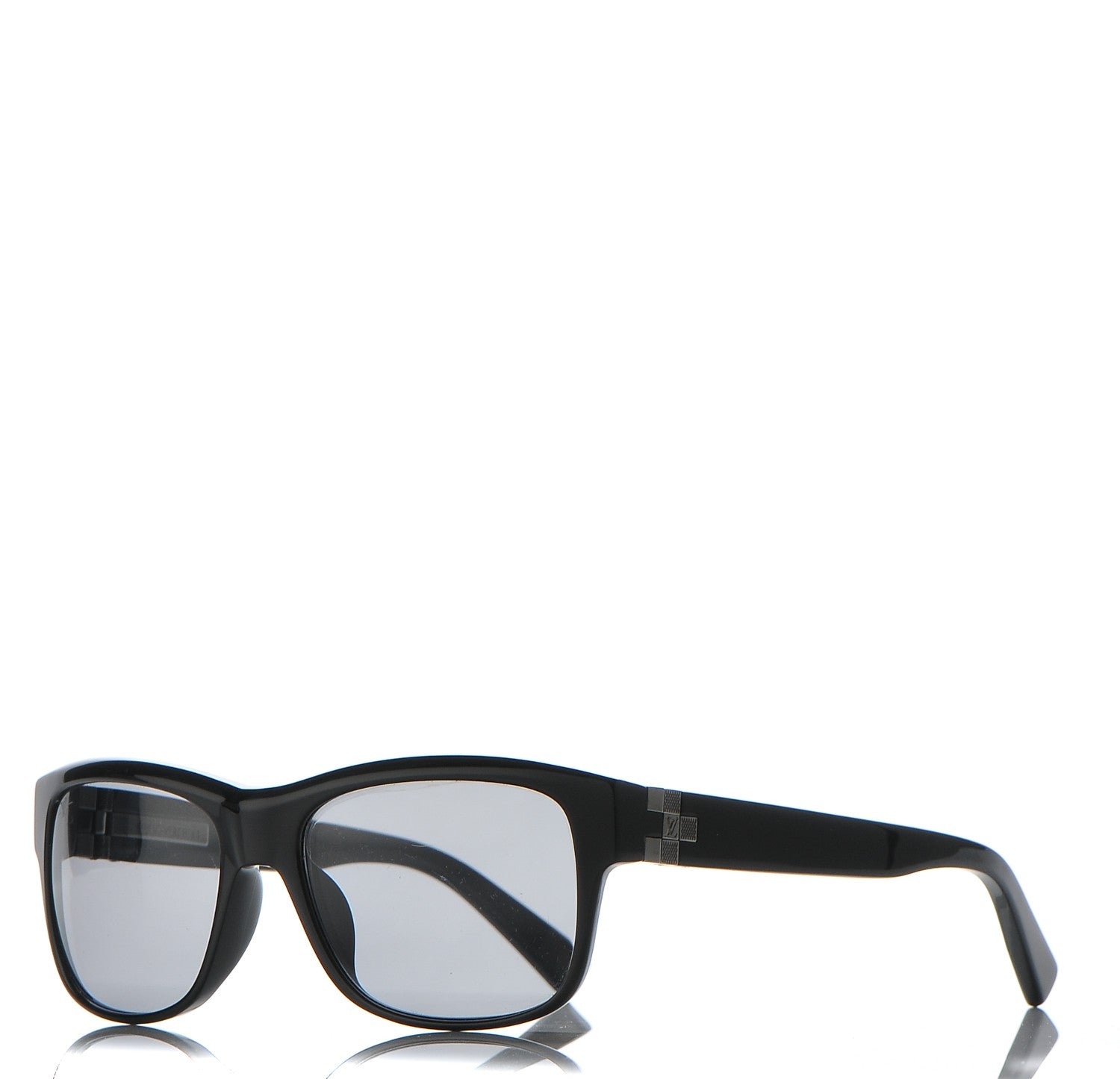 Louis Vuitton Acetate Damier PM Sunglasses Z0359E Black 1 of 8