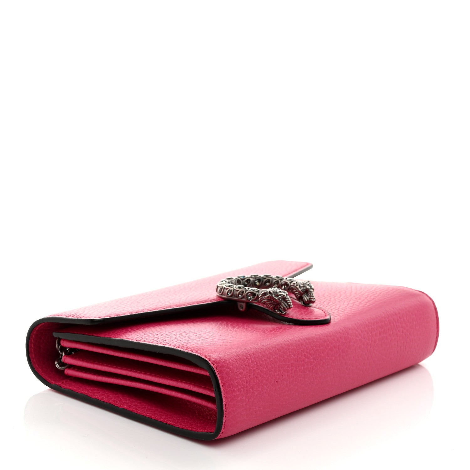 Gucci Dollar Calfskin Crystal Mini Dionysus Chain Wallet Box Pink 4 of 10