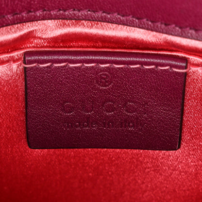 Gucci Velvet Matelasse Mini GG Marmont Shoulder Bag Fuchsia Violet Cyclamen 6 of 10