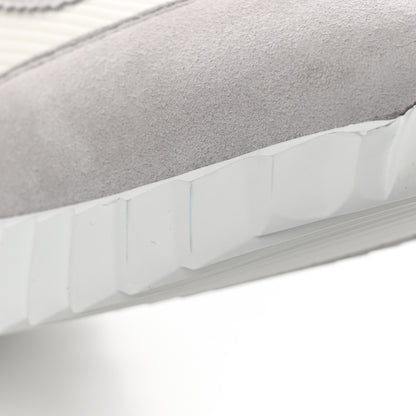 Hermes Technical Canvas Suede Goatskin Bouncing Sneakers 37 White Multicolor 8 of 10