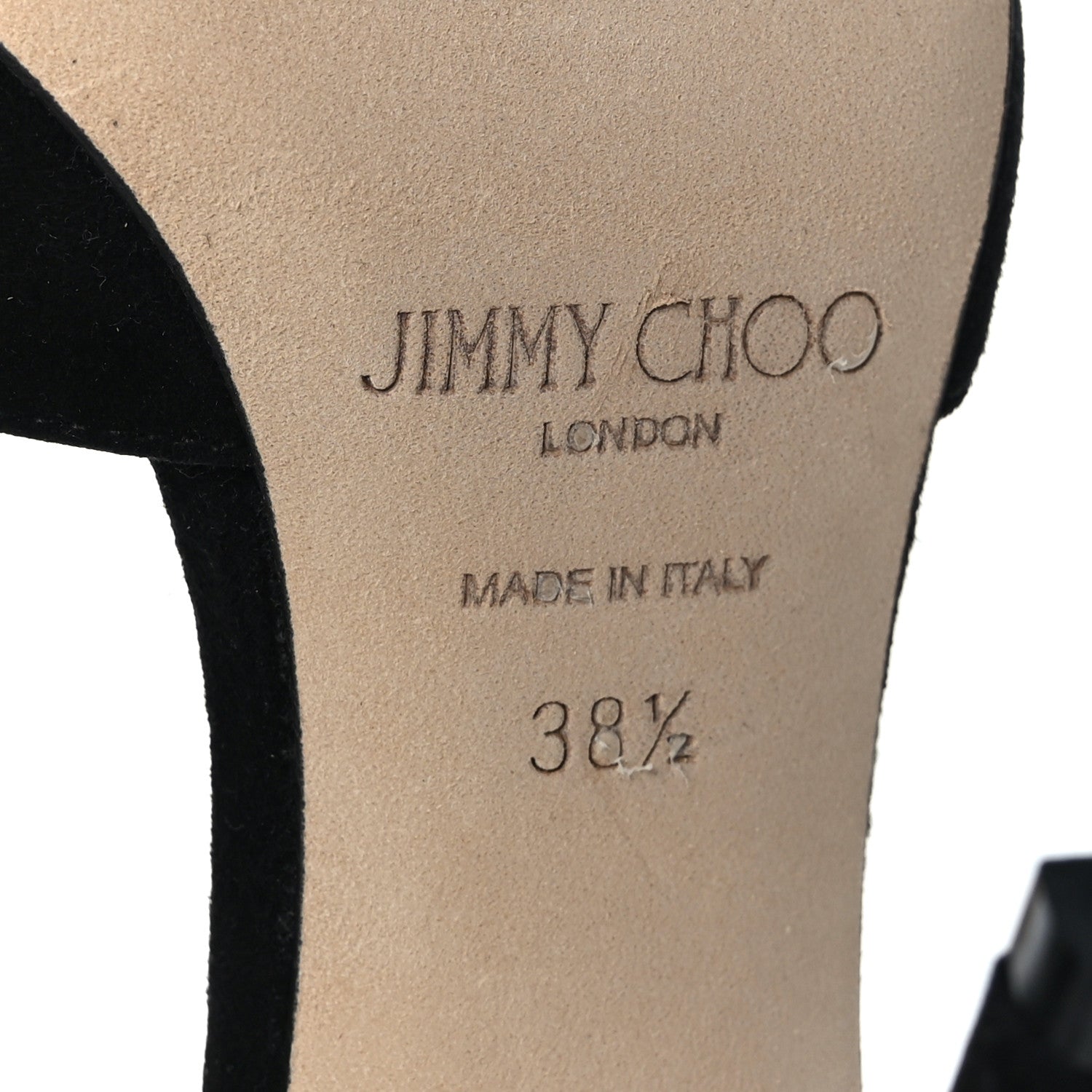 Jimmy Choo Suede Crystal Saeda 100 Pumps 38.5 Black 7 of 8