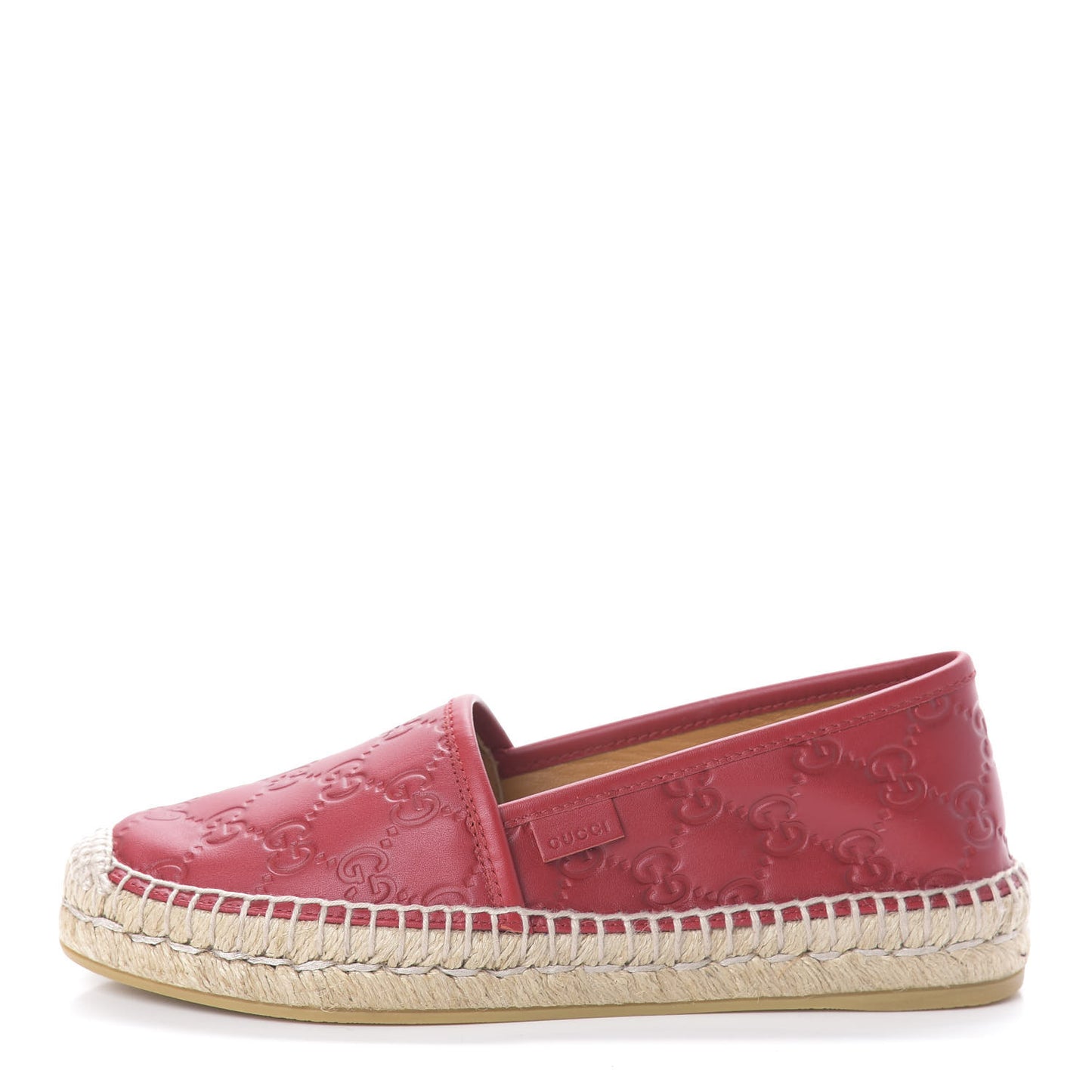 Guccissima Signature Espadrilles 35 Hibiscus Red