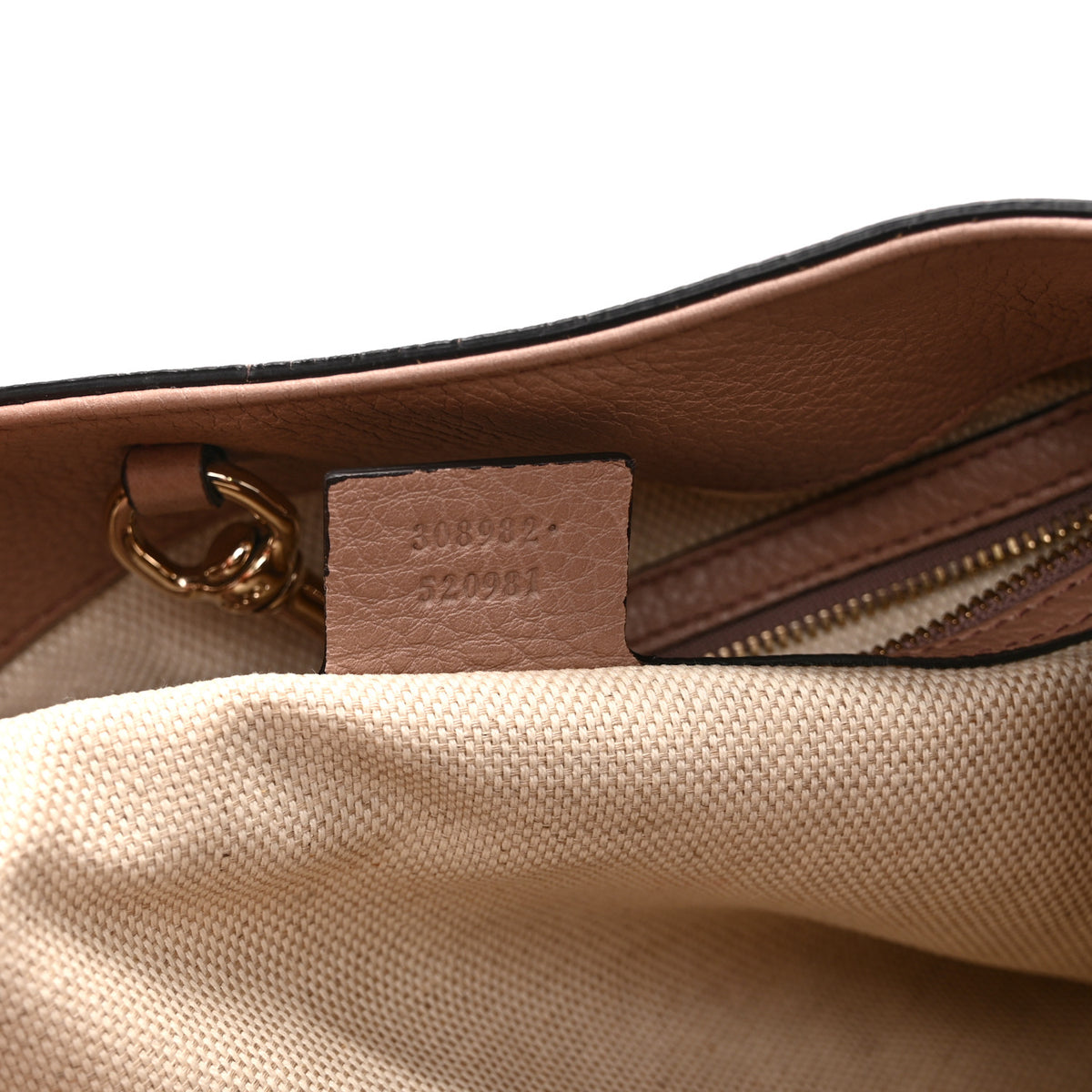 Pebbled Calfskin Medium Soho Chain Shoulder Bag Antique Rose