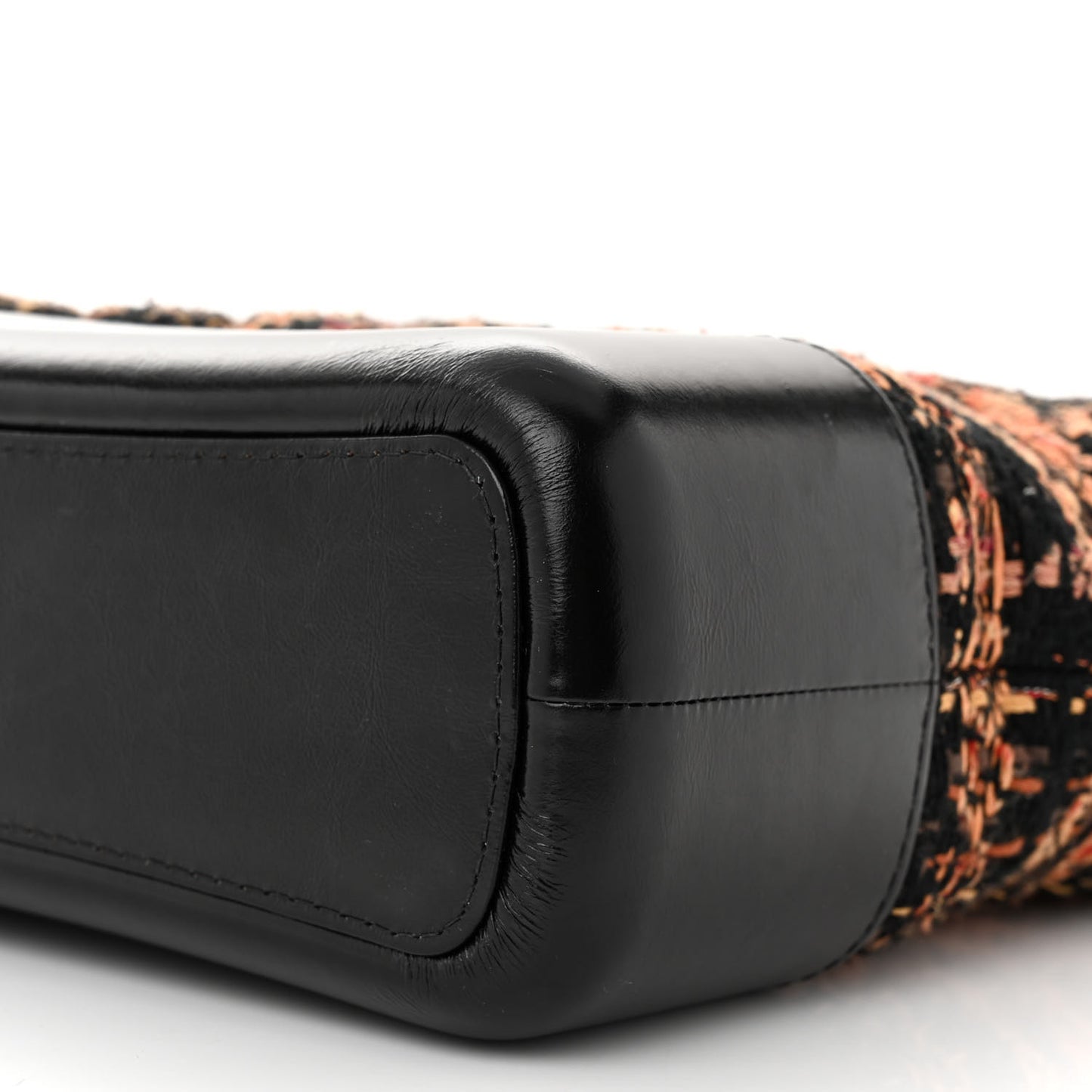 Tweed Calfskin Medium Gabrielle Hobo Black Brown