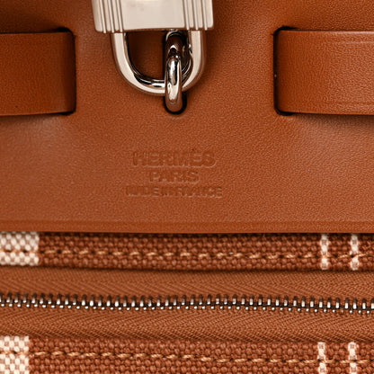Hermes Vache Hunter Toile H Vibration Herbag Zip 39 MM Fauve Ecru Beige 7 of 10