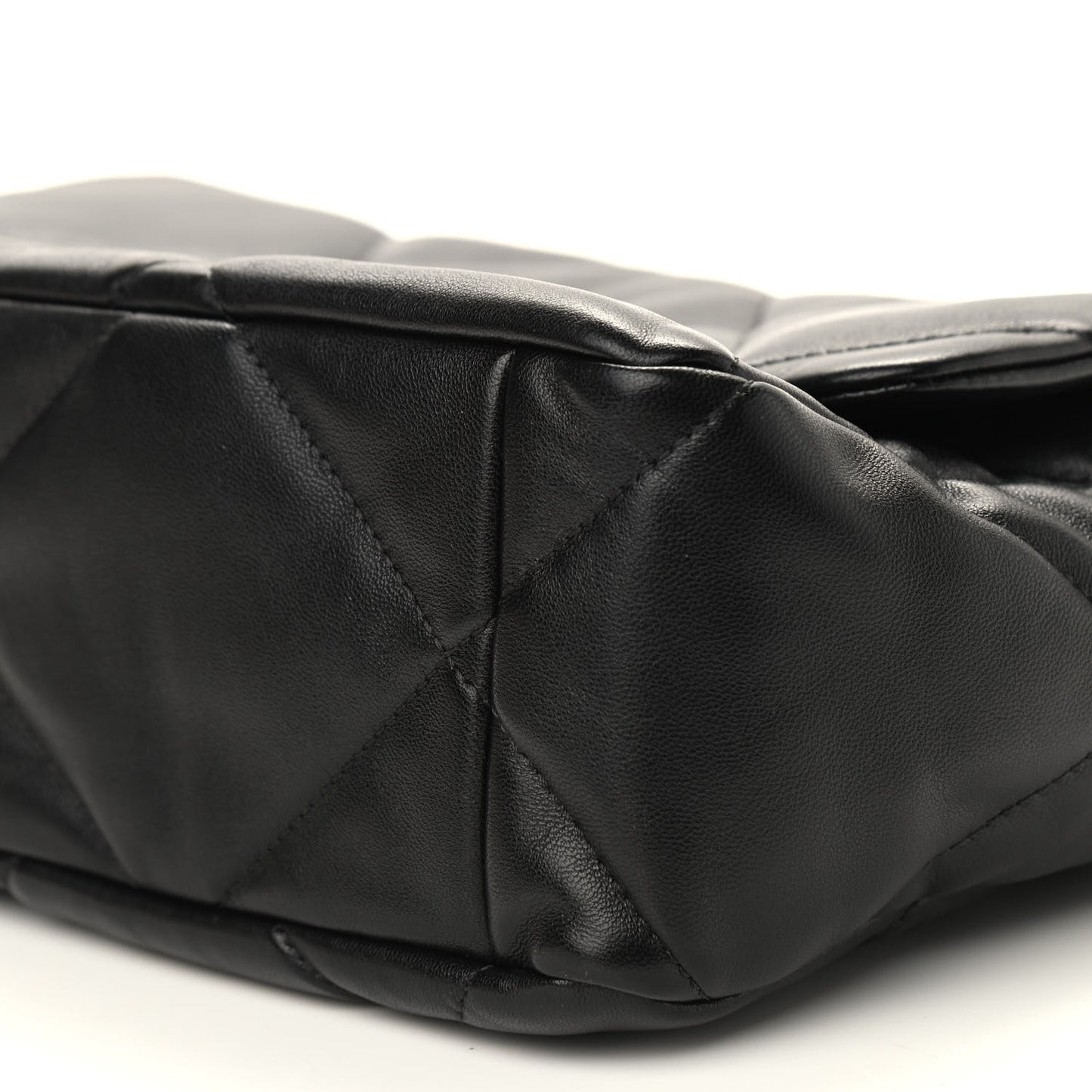 Lambskin Quilted Large Chanel 19 Flap Black