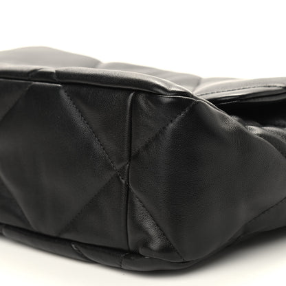 Chanel Lambskin Quilted Large Chanel 19 Flap Black 9 of 9