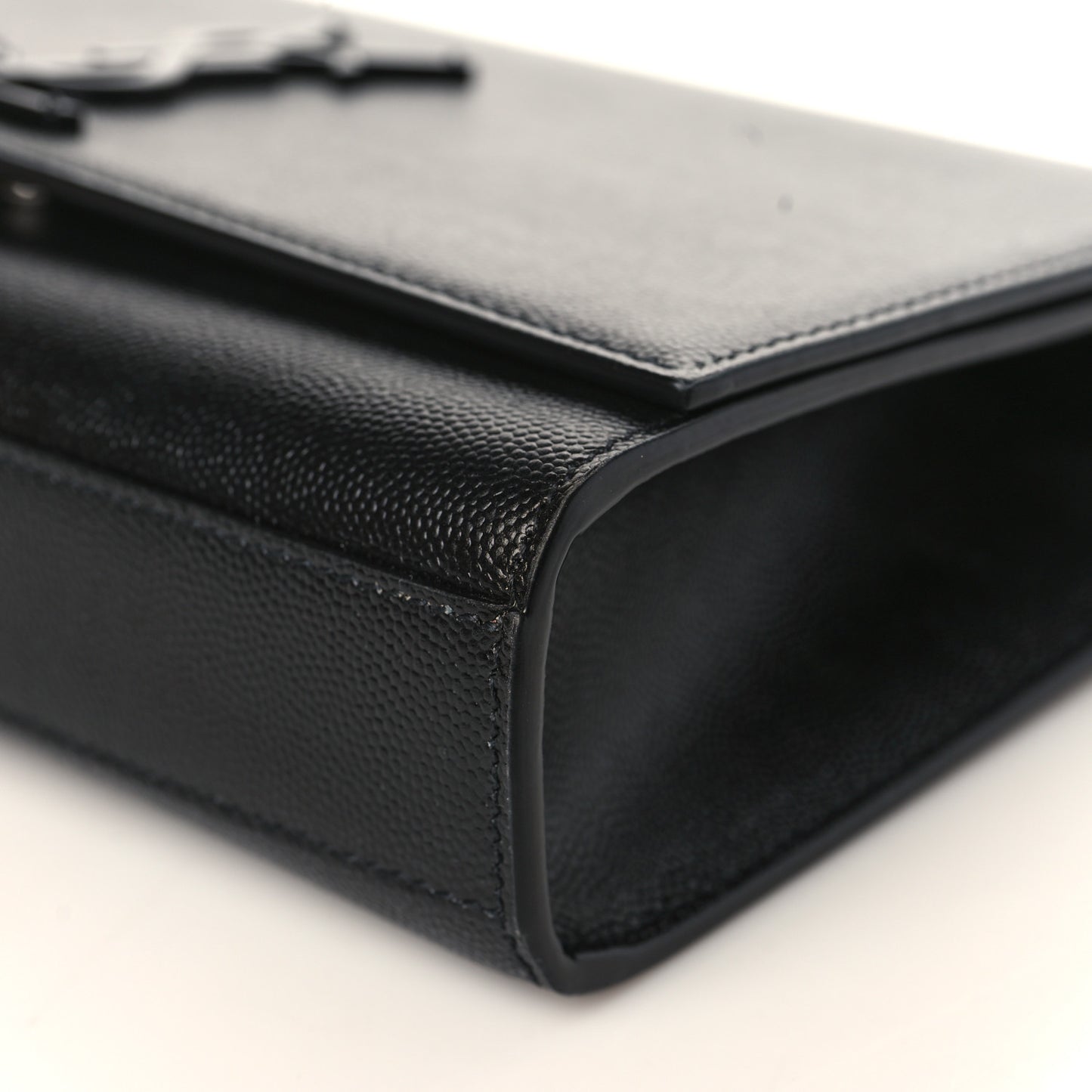 Grain De Poudre Medium Classic Monogram Kate Satchel Black