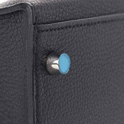 Hermes Vache Liegee Kelly Sellier 32 Black 7 of 34