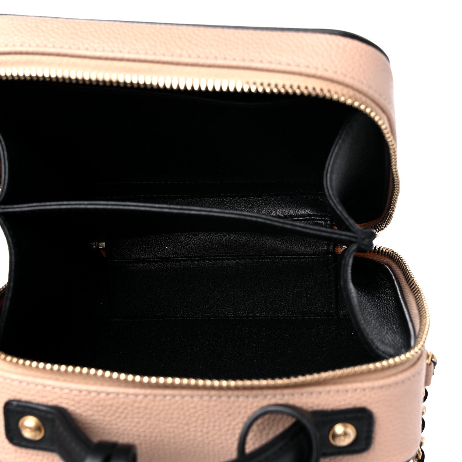 Chanel Caviar Quilted Small CC Filigree Vanity Case Beige Black 5 of 11