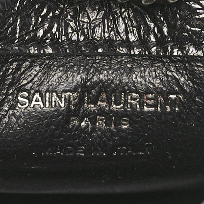 Saint Laurent Crinkled Calfskin Matelasse Monogram Niki Airpods Holder Micro Bag Black 6 of 10