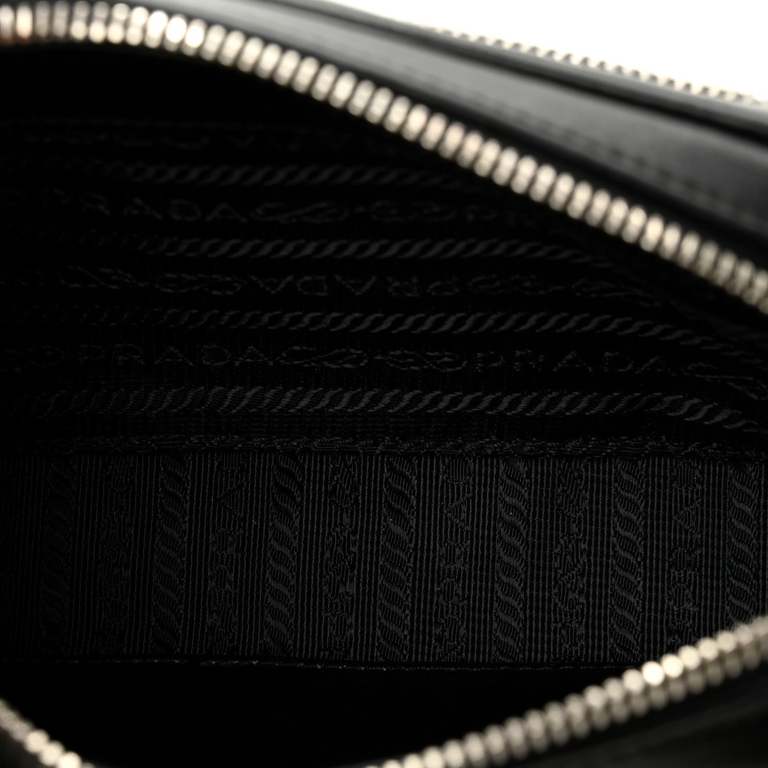 Prada Soft Calfskin Impunture Diagramme Belt Bag Black 5 of 9