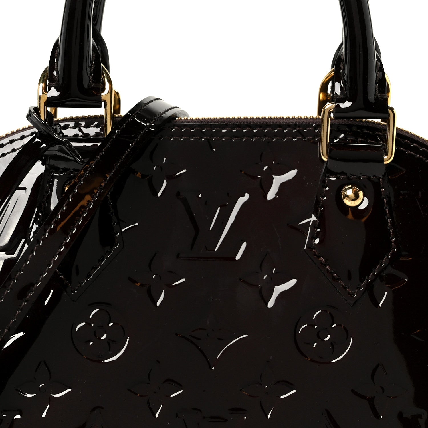 Louis Vuitton Vernis Alma BB Amarante 10 of 13