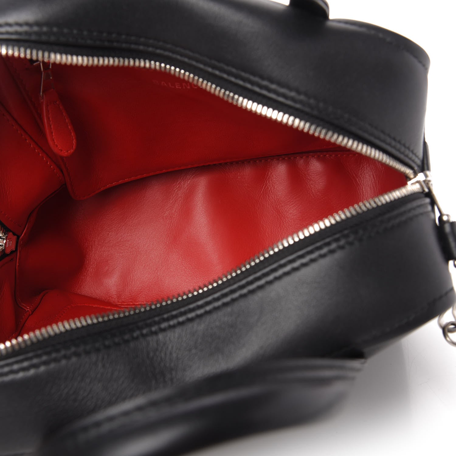 Balenciaga Shiny Day Calfskin XS Triangle Square Bag Black 5 of 10
