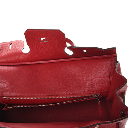 Hermes Taurillon Clemence Birkin 30 Rouge Garance 10 of 36