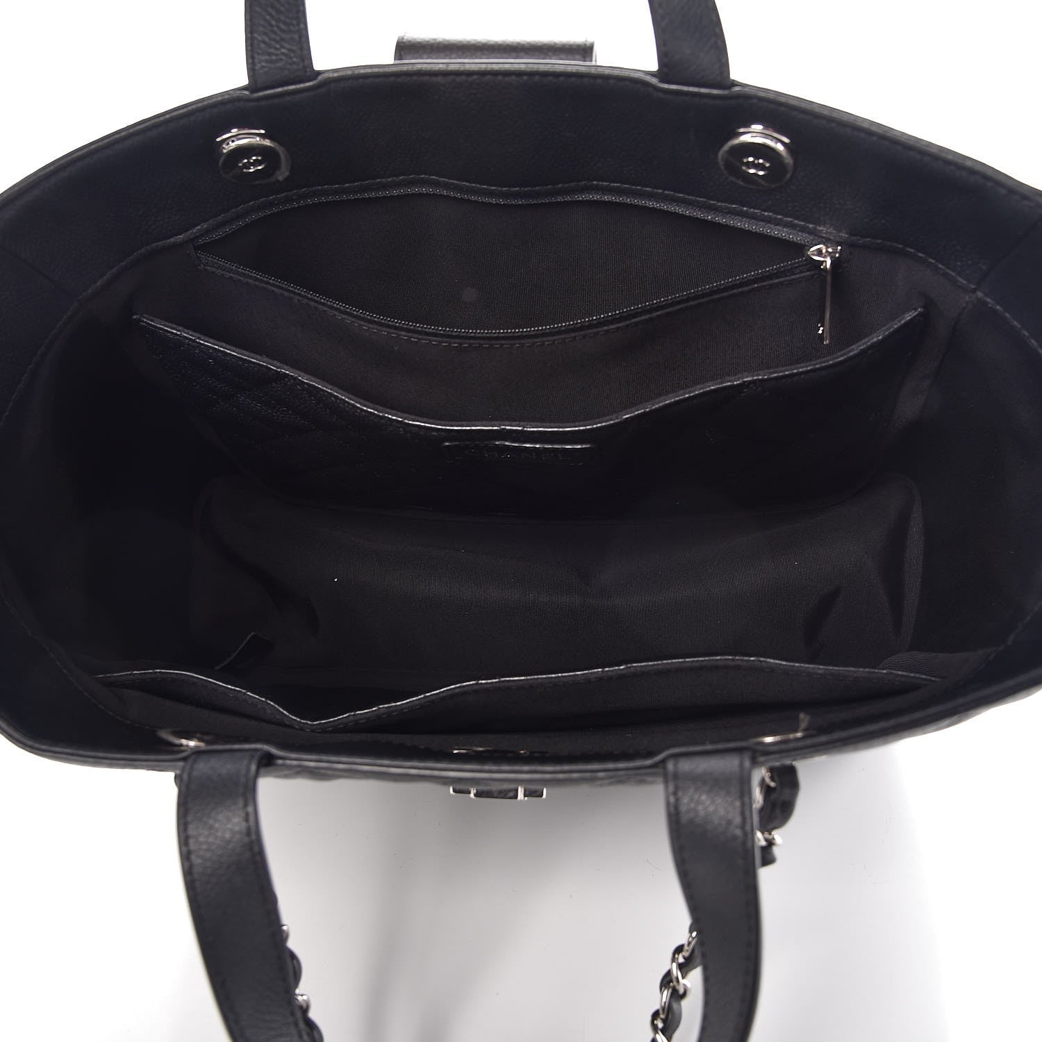 Chanel Caviar Quilted Large CC Box Shopping Tote Black 5 of 13