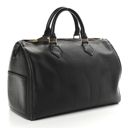 Louis Vuitton Epi Speedy 30 Black 2 of 8