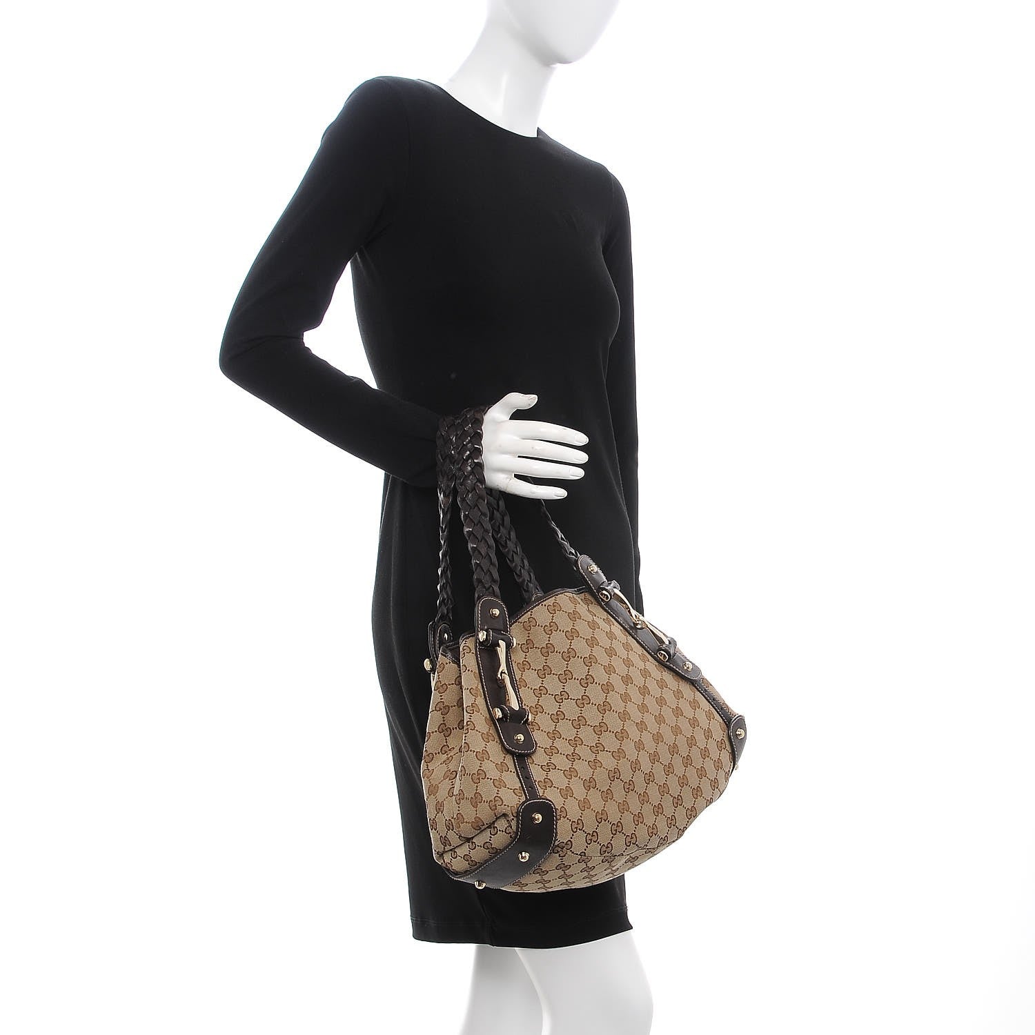 Gucci Monogram Small Pelham Shoulder Bag Dark Brown 2 of 7