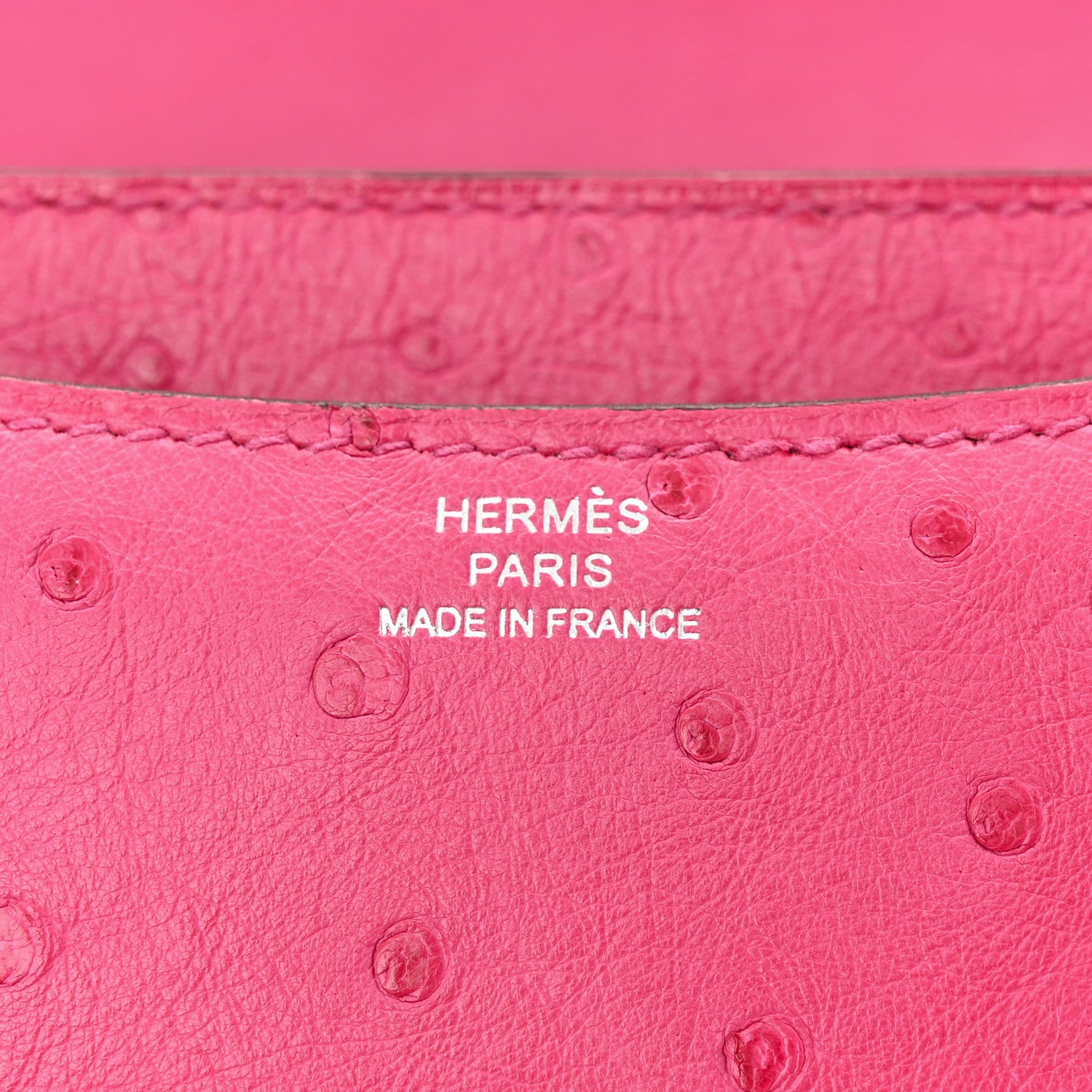 Hermes Ostrich Constance 18 Rose Pourpre 6 of 10