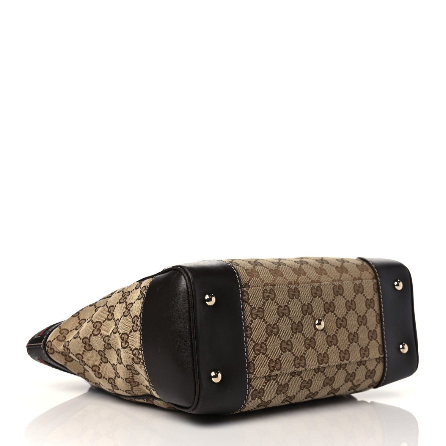 Gucci Monogram Web Medium Mayfair Tote Dark Brown 4 of 11