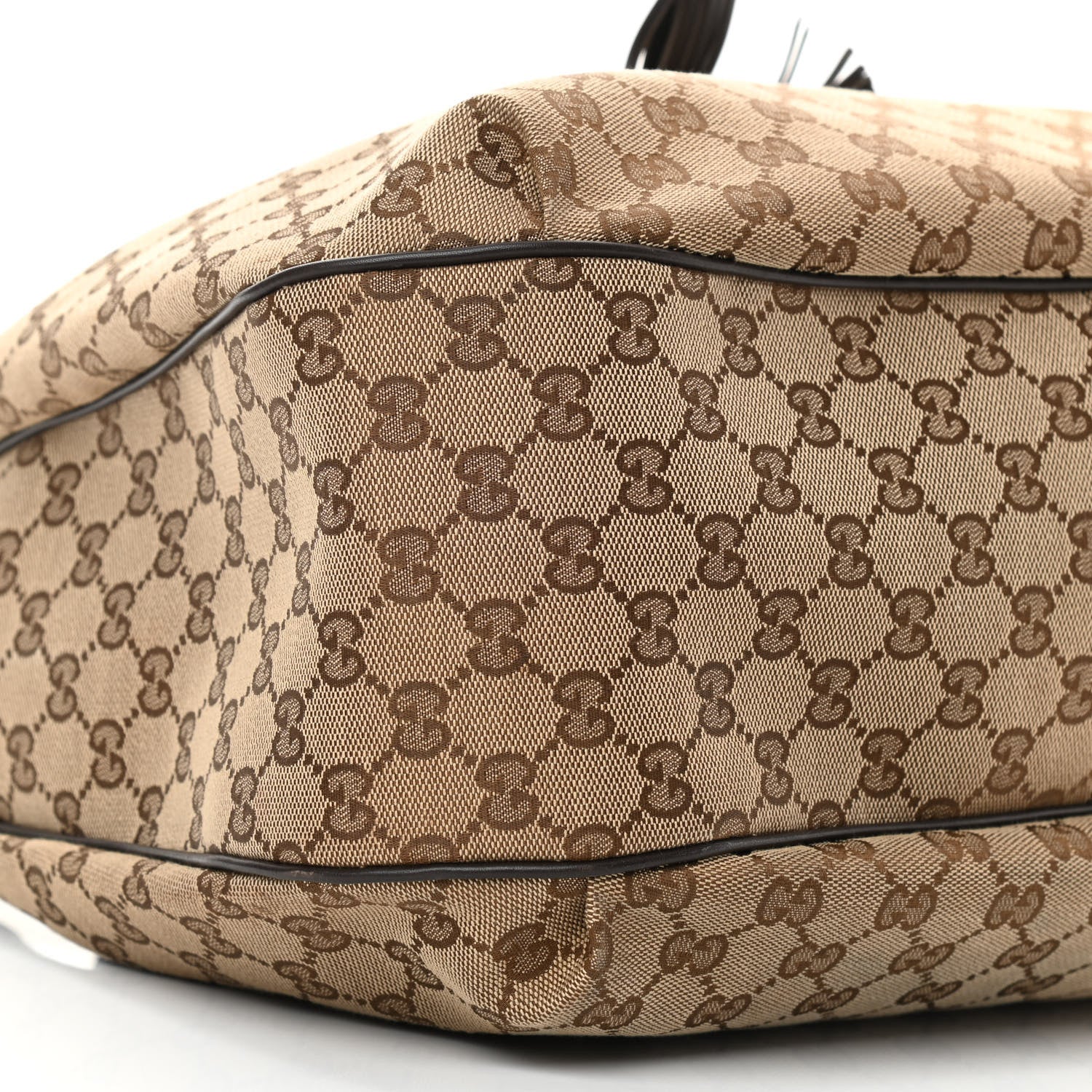 Gucci Monogram Margaux Calfskin Medium Emily Hobo Beige Ebony Cocoa 9 of 13