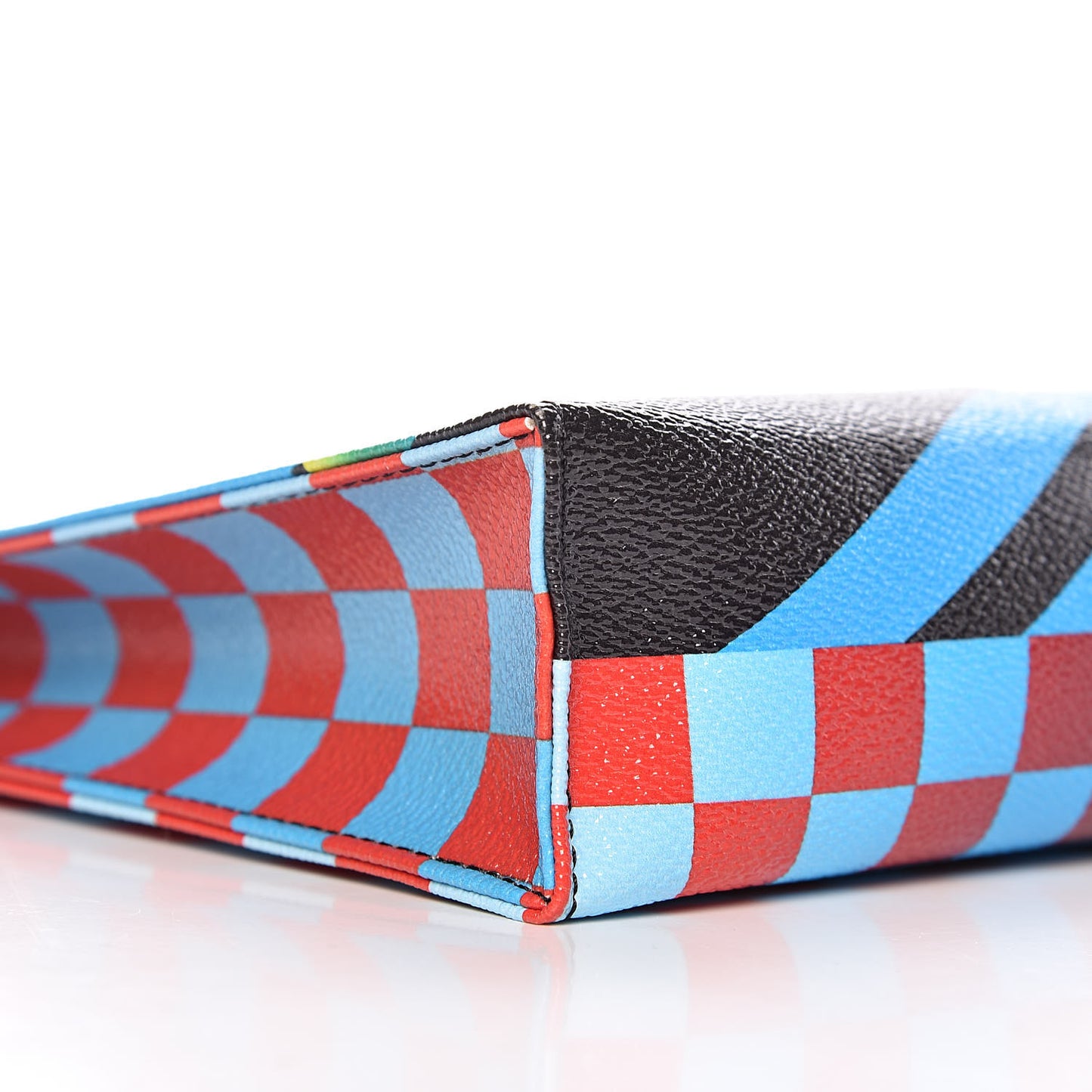 Damier Race Toiletry Pouch 26 Blue Vert