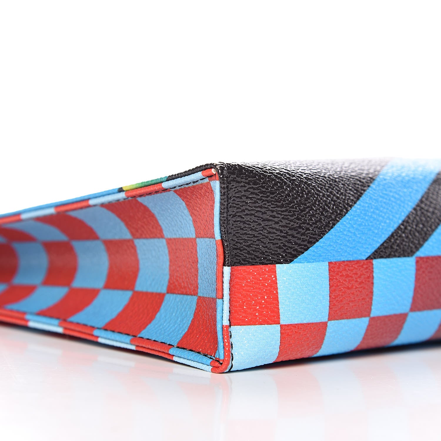 Louis Vuitton Damier Race Toiletry Pouch 26 Blue Vert 8 of 9