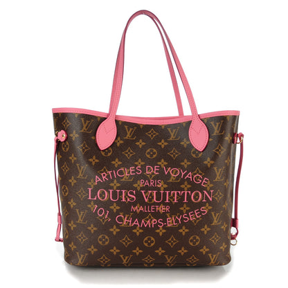 Louis Vuitton Monogram Articles de Voyage Ikat Neverfull MM Rose Velours 1 of 6