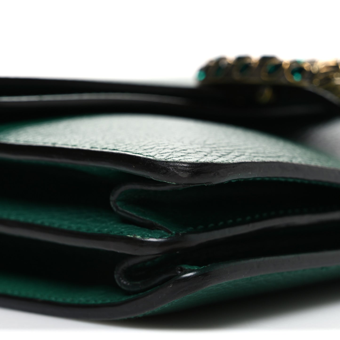 Pebbled Calfskin Small Dionysus Shoulder Bag Emerald