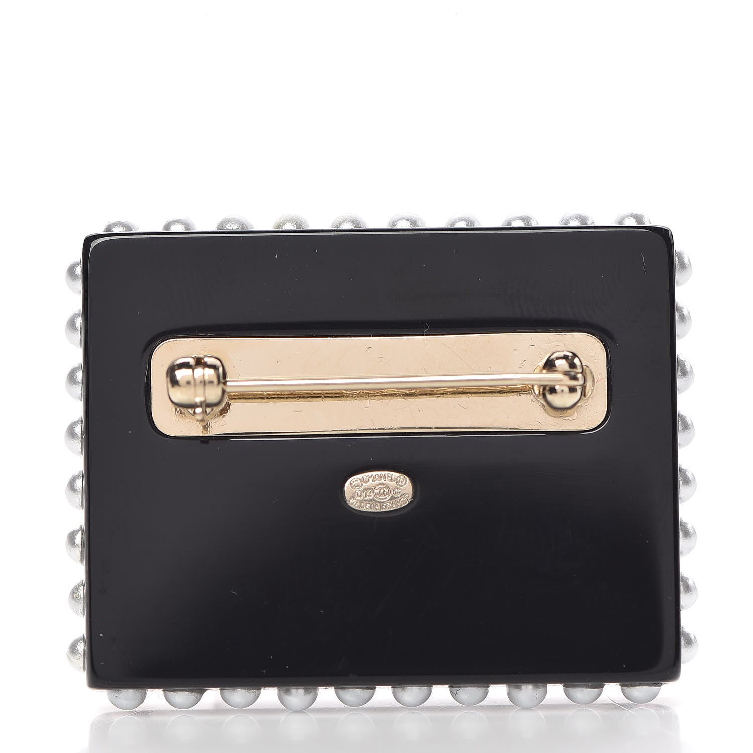 Chanel Resin Pearl CC La Pausa Brooch Multicolor 3 of 4
