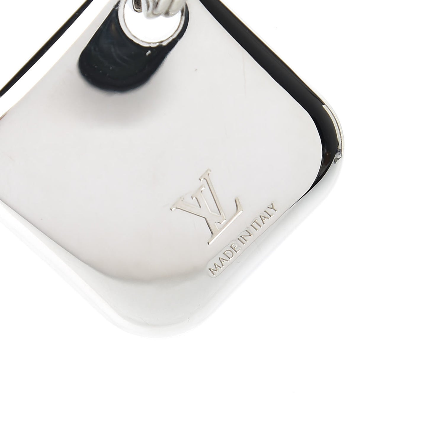 Damier Square Key Holder Silver