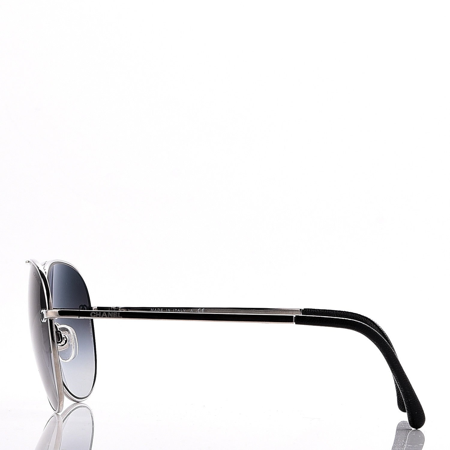 Chanel Aviator CC Sunglasses 4189-T-Q Silver 3 of 9