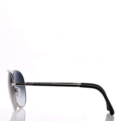 Chanel Aviator CC Sunglasses 4189-T-Q Silver 3 of 9
