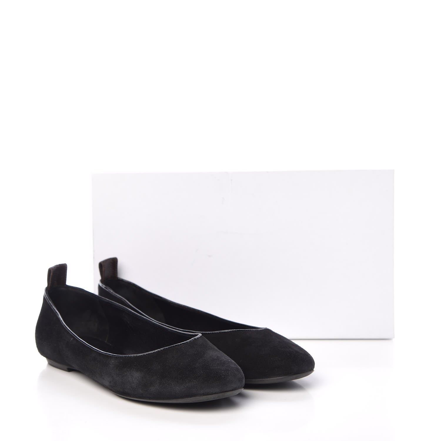 Louis Vuitton Suede Monogram Uniformes Ballet Flats 37.5 Black 12 of 12