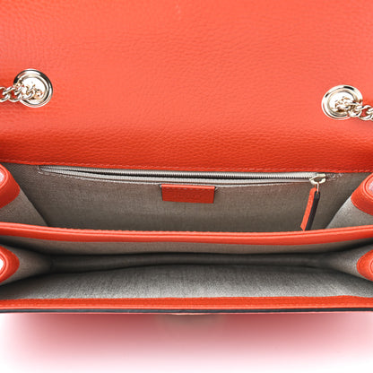 Gucci Dollar Calfskin Interlocking G Shoulder Bag Sun Orange 5 of 5