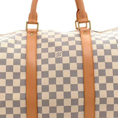 Louis Vuitton Damier Azur Keepall 50 7 of 9