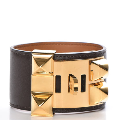 Hermes Chamonix Collier De Chien CDC Bracelet L Chocolate 3 of 7