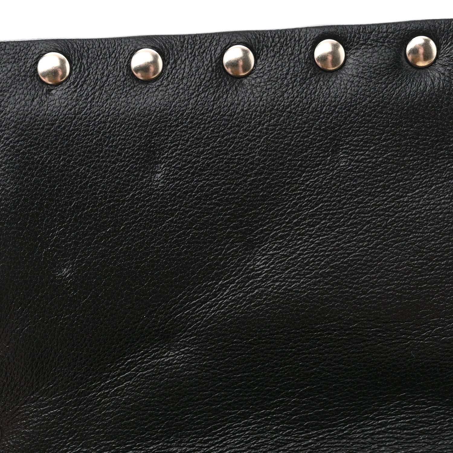 Valentino Garavani Nappa Rockstud Spike Flower Wallet on Chain Black Ivory 10 of 11