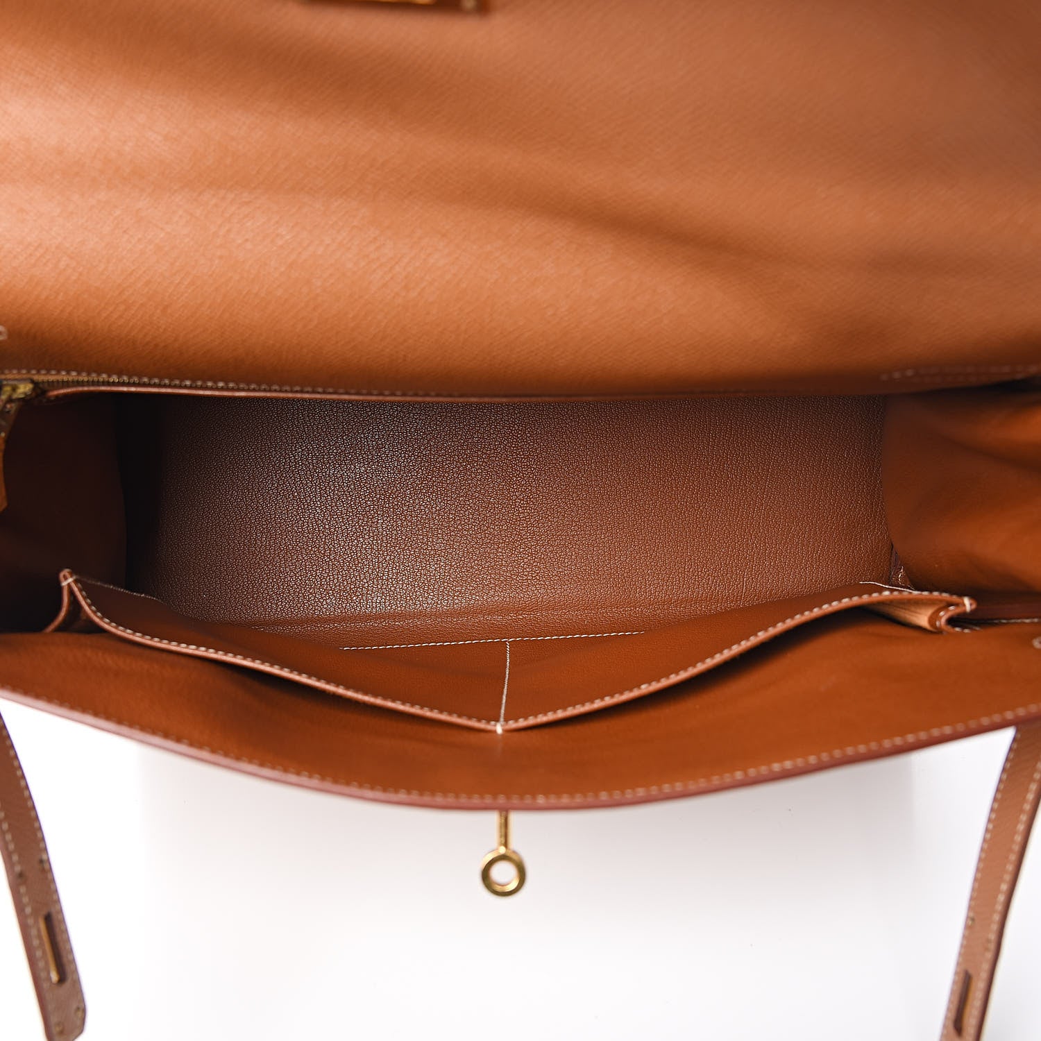 Hermes Courchevel Kelly Retourne 35 Gold 7 of 43