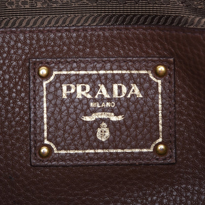 Prada Vitello Daino Tote Palissandro 7 of 20
