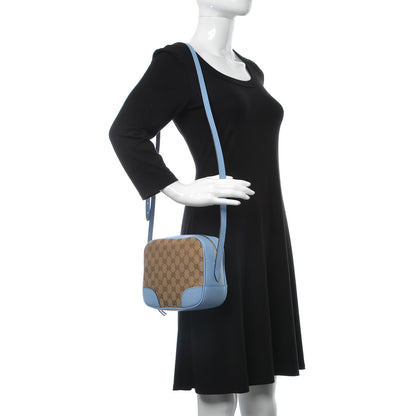 Gucci Monogram Mini Bree Messenger Bag Beige Mineral Blue 2 of 7