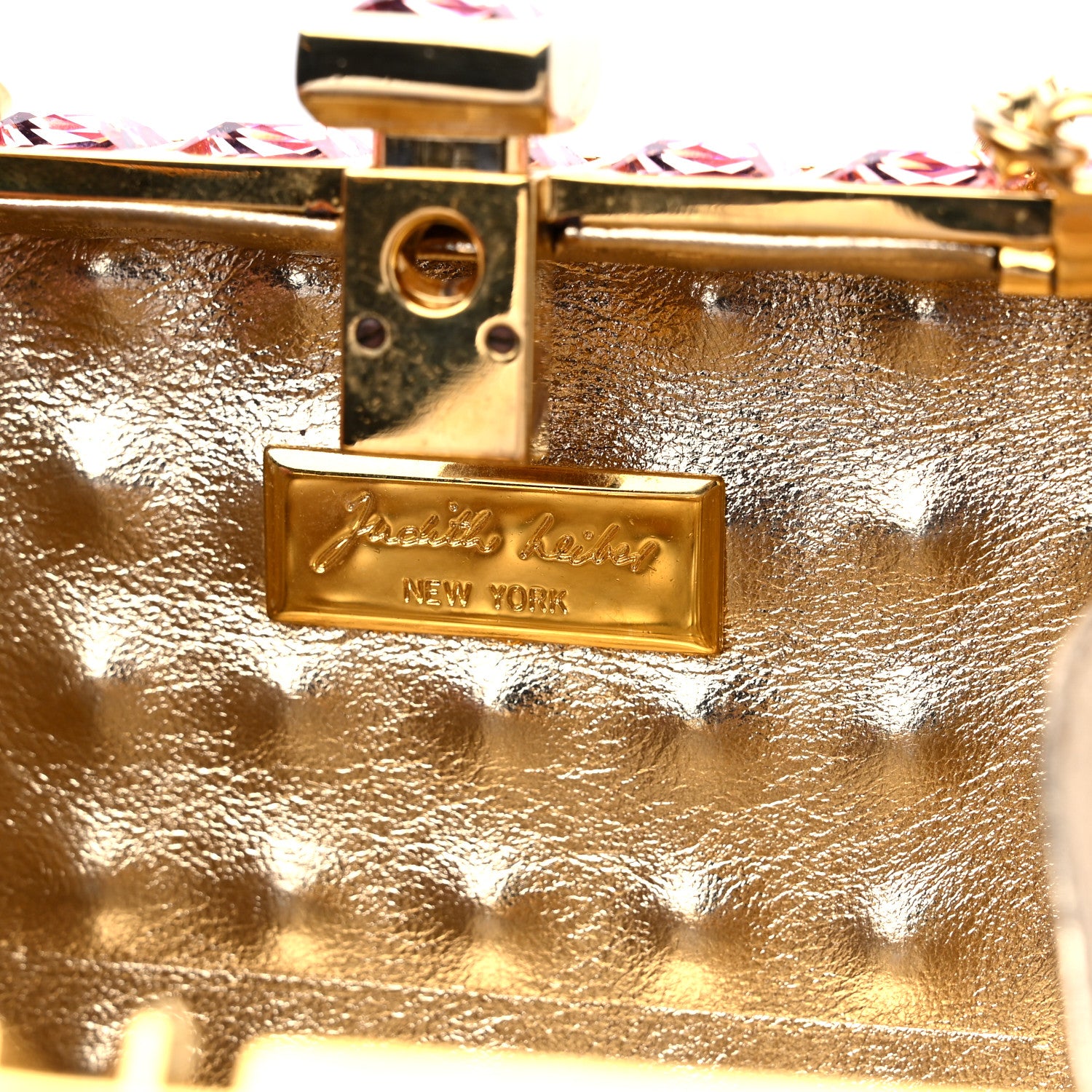 Judith Leiber Austrian Crystal Princess Minaudiere Pink 6 of 12