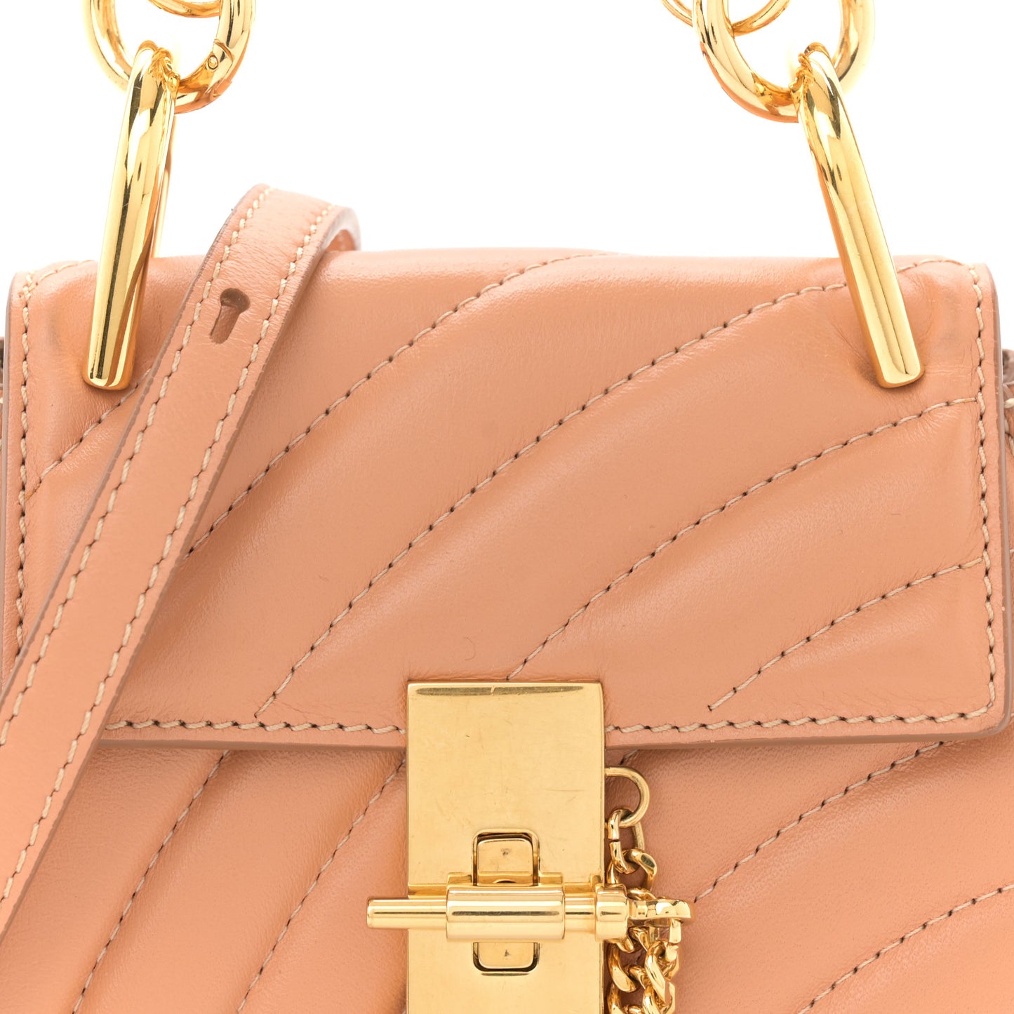 Calfskin Quilted Mini Drew Bijou Shoulder Bag Blushy Pink
