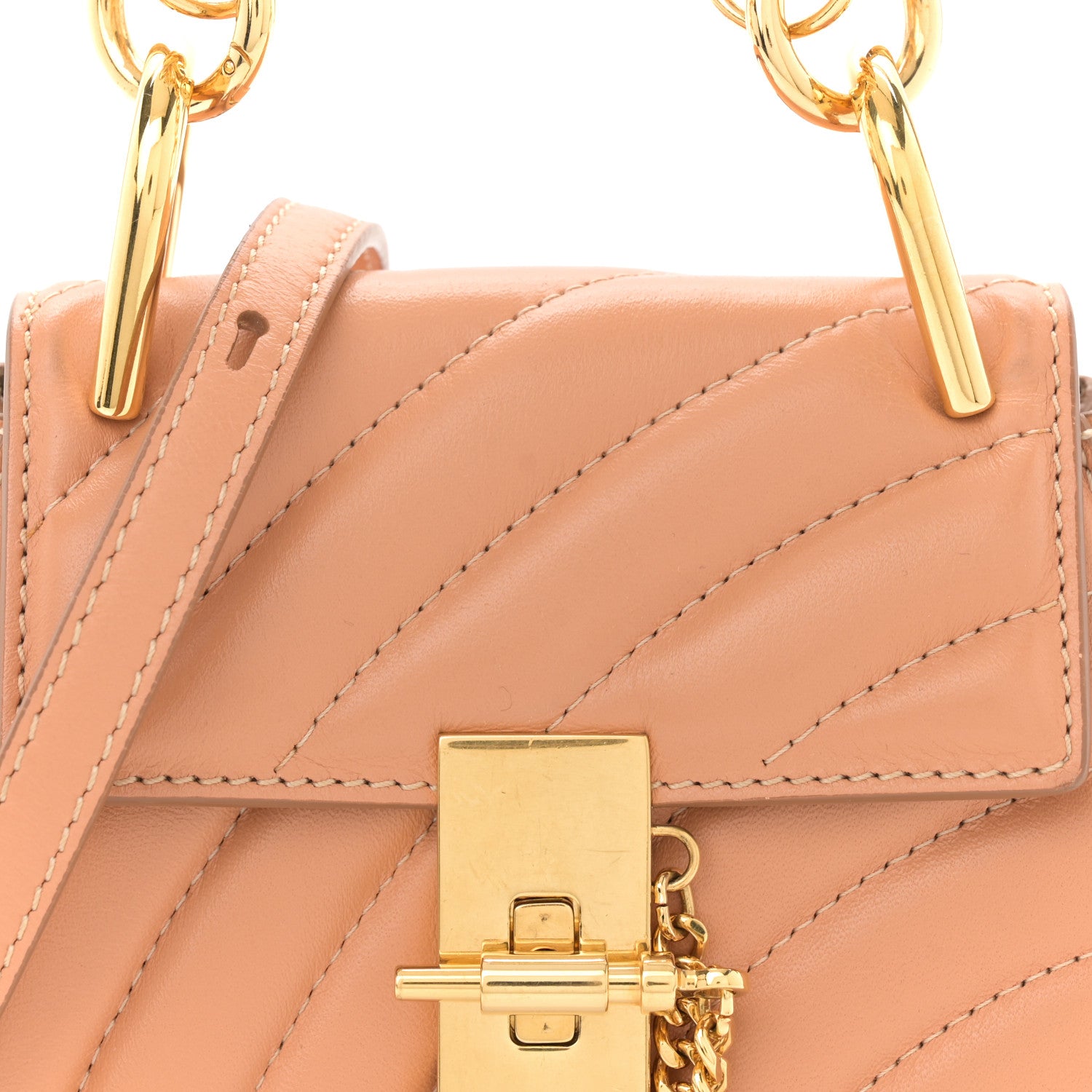 Chloe Calfskin Quilted Mini Drew Bijou Shoulder Bag Blushy Pink 9 of 11