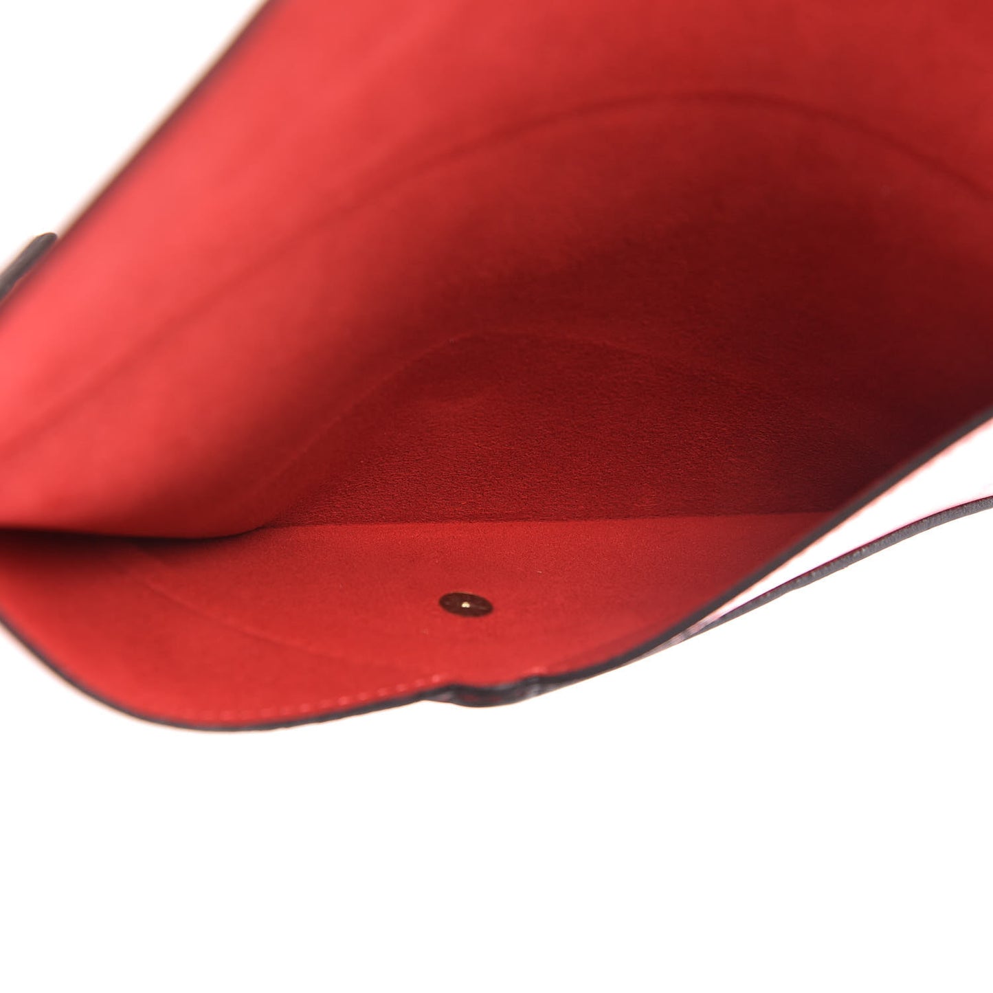 Veau Cachemire Chinese New Year Rooster Envelope Pouch Red