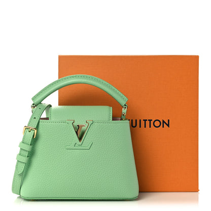 Louis Vuitton Taurillon Mini Capucines Vert Pomme 11 of 11