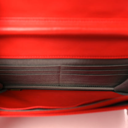 Chanel Patent Quilted Brilliant Wallet On Chain WOC Red 5 of 10