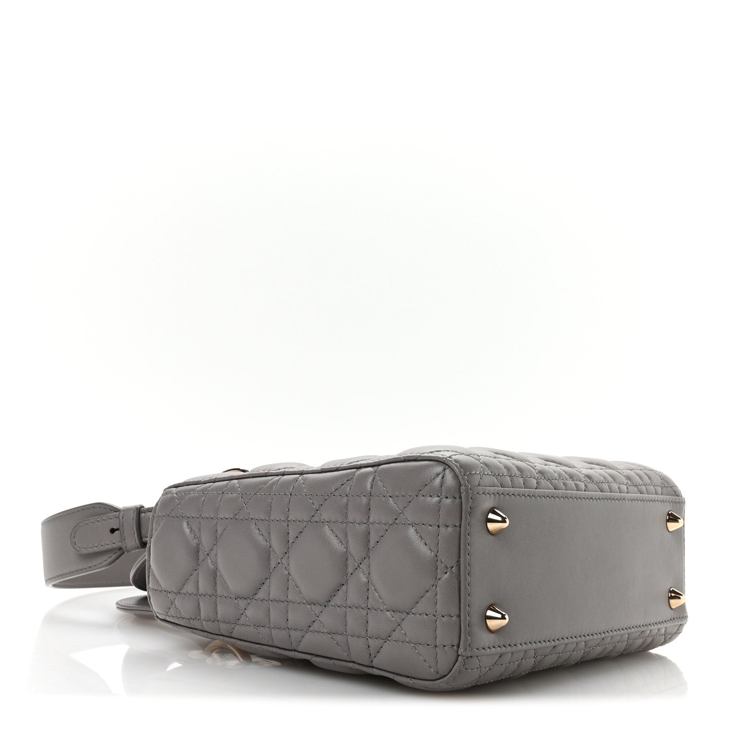 Christian Dior Lambskin Cannage Small Lucky Badges My Lady Dior Grey 4 of 11