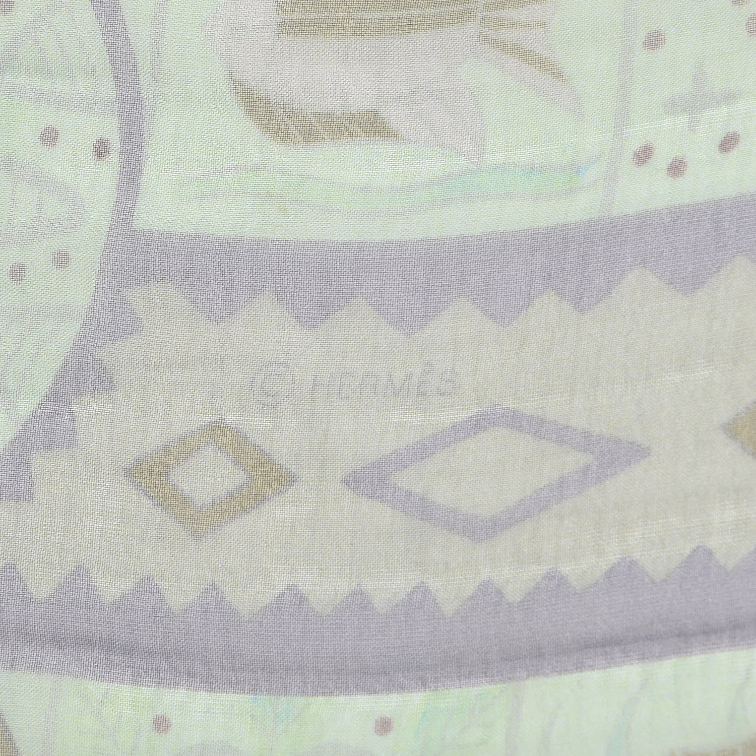 Hermes Mousseline Silk Ors Bleu D'Afrique Shawl 140 Bleu Glacier Kaki Turquoise 6 of 9