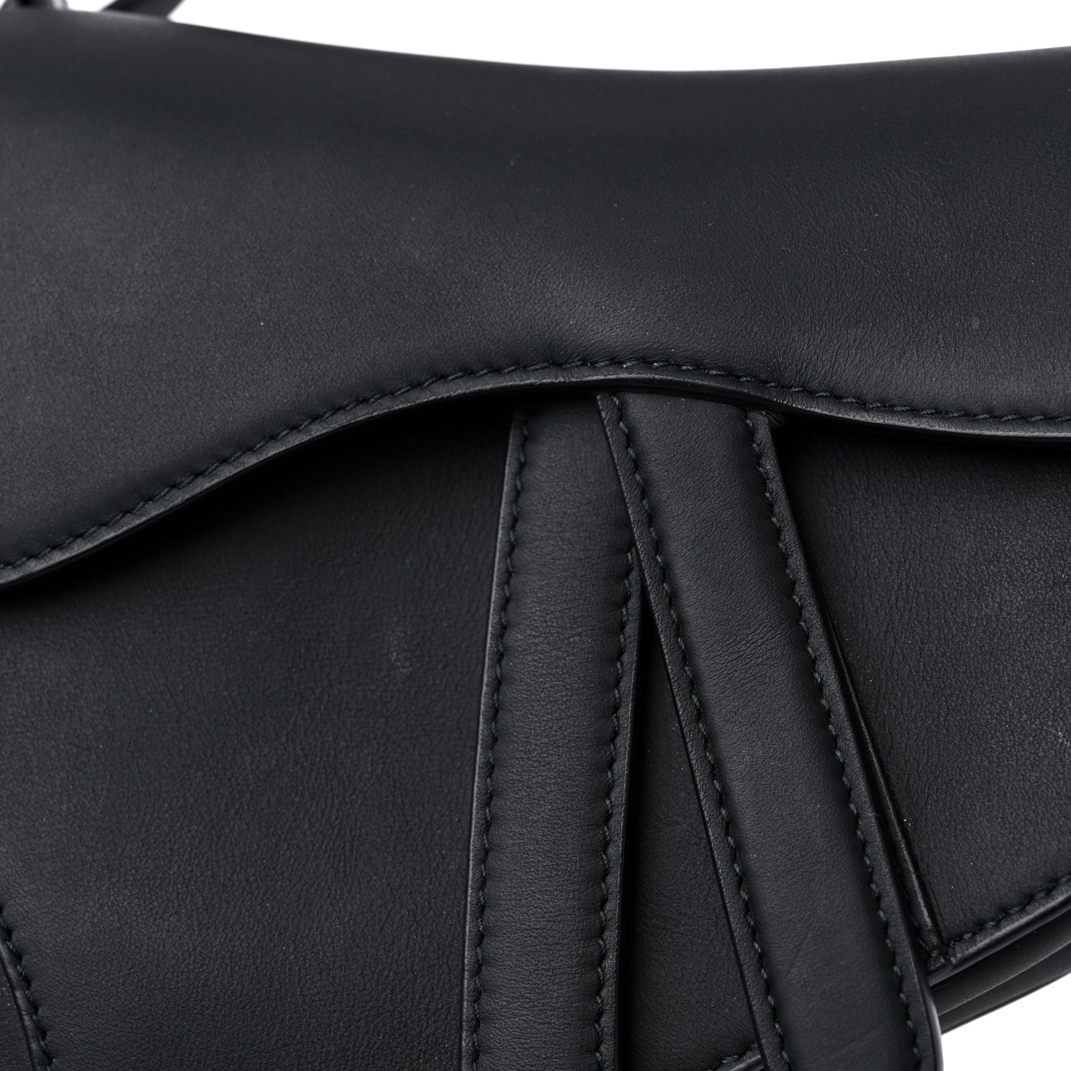 Christian Dior Ultra Matte Calfskin Mini Saddle Bag Black 10 of 12